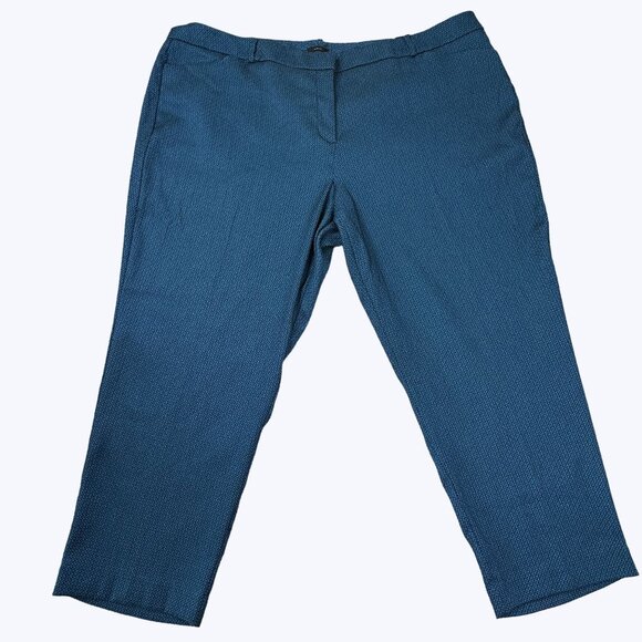 Worthington NEW Pants Size 24W Blue Textured - Picture 1 of 13